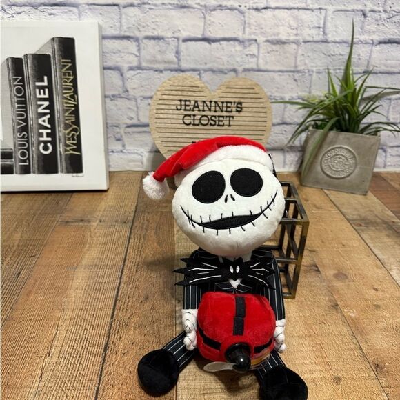 The Nightmare Before Christmas Jack Skellington Message Fan Plush nwt - Picture 11 of 11